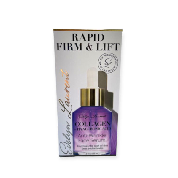 Evelyn Laurent Sérum anti-rides pour le visage à l’acide hyaluronique et au collagène raffermissant et liftant 59 ml