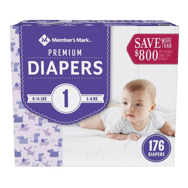 Member’s Mark Premium, Couches pour bébés , 176 unités