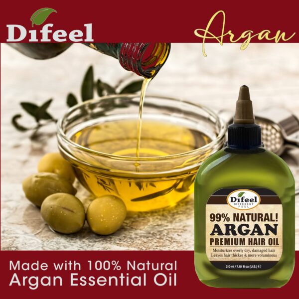 Difeel Huile capillaire naturelle à l’huile d'argan, 210 ml