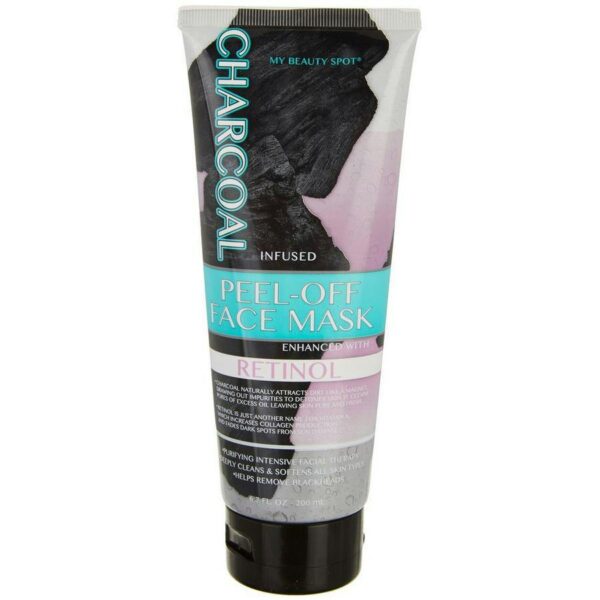 Charcoal, Masque Peel-Off Infusé au Charbon, 200 ml