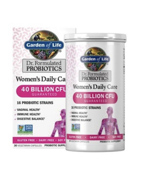 Garden of Life Dr. Formulated Probiotiques pour femmes et prébiotiques, boîte de 30