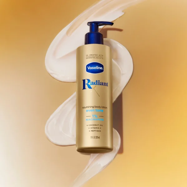 VASELINE Radiant X Even Tone Lait de Corps Nourrissant Anti-taches, 325 ml