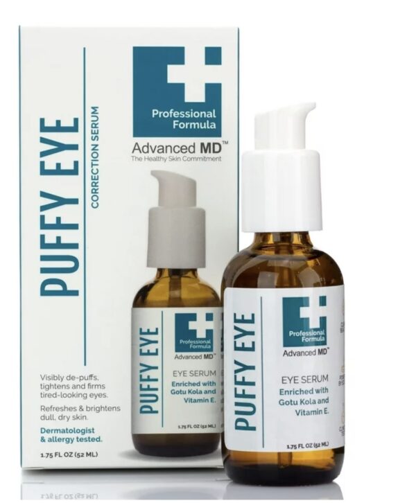 AdvancedMD Puffy Eye Skin Tightening Correction Face Serum, 52 ml