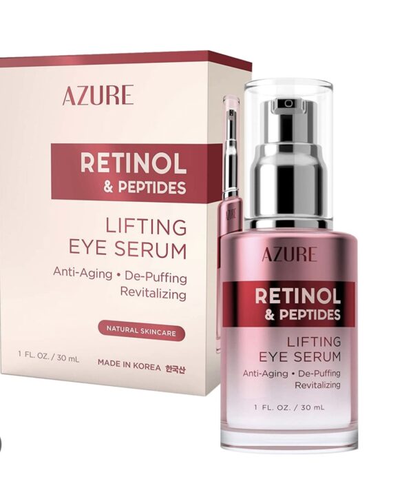 AZURE, Sérum liftant pour les yeux au rétinol et aux peptides, 30 ml