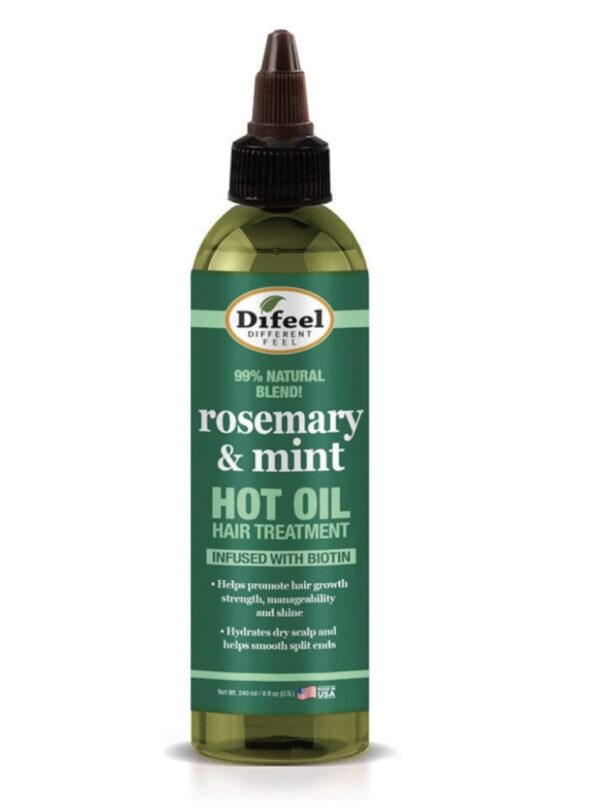 Difeel Rosemary & Mint Hot Oil Hair Treatment, 237 ml