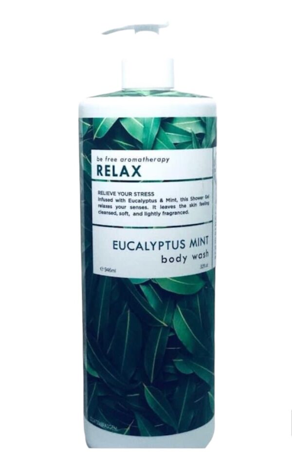 Be Free Aromathérapie RELAX EUCALYPTUS COMME NEUF lavage corporel, 946 ml