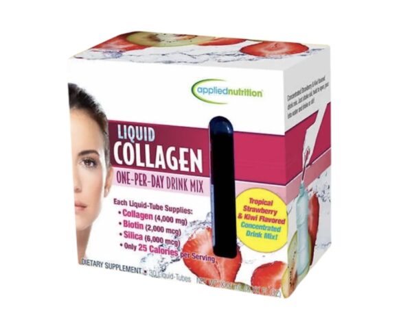 Applied Nutrition Mélange de boisson au collagène liquide 4000 mg, 30 tubes
