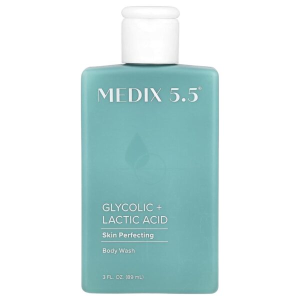 Medix 5.5 Glycolic Acid + Lactic Acid Body Wash Gel, 444 ml