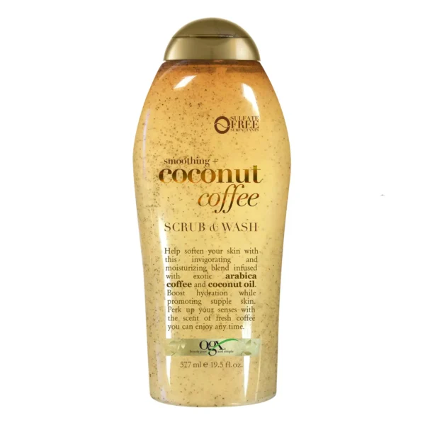 OGX Smoothing + Coconut Coffee Body Scrub, 577 ml