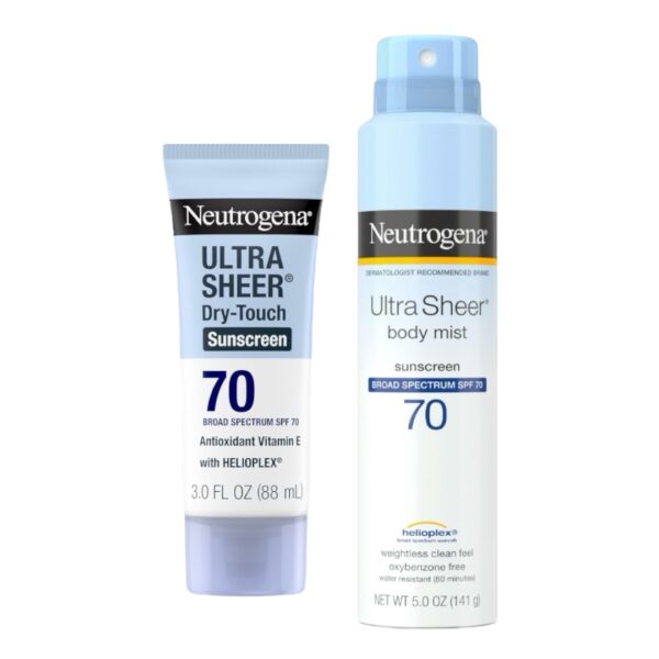NEUTROGENA® ULTRA SHEER, SPF 70, Spray/Crème solaire, (135 ml- 88 ml)